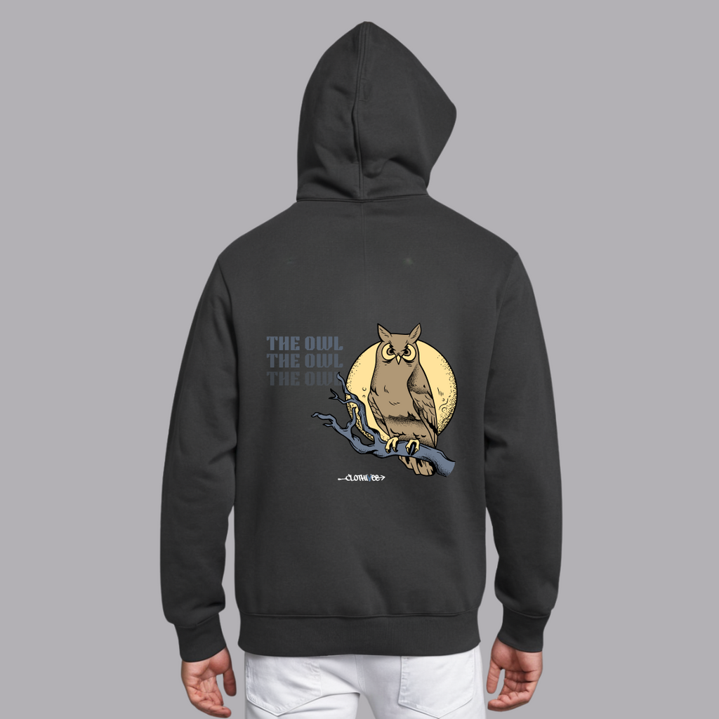 Clothivee Twilight Owl Oversized Hoodie