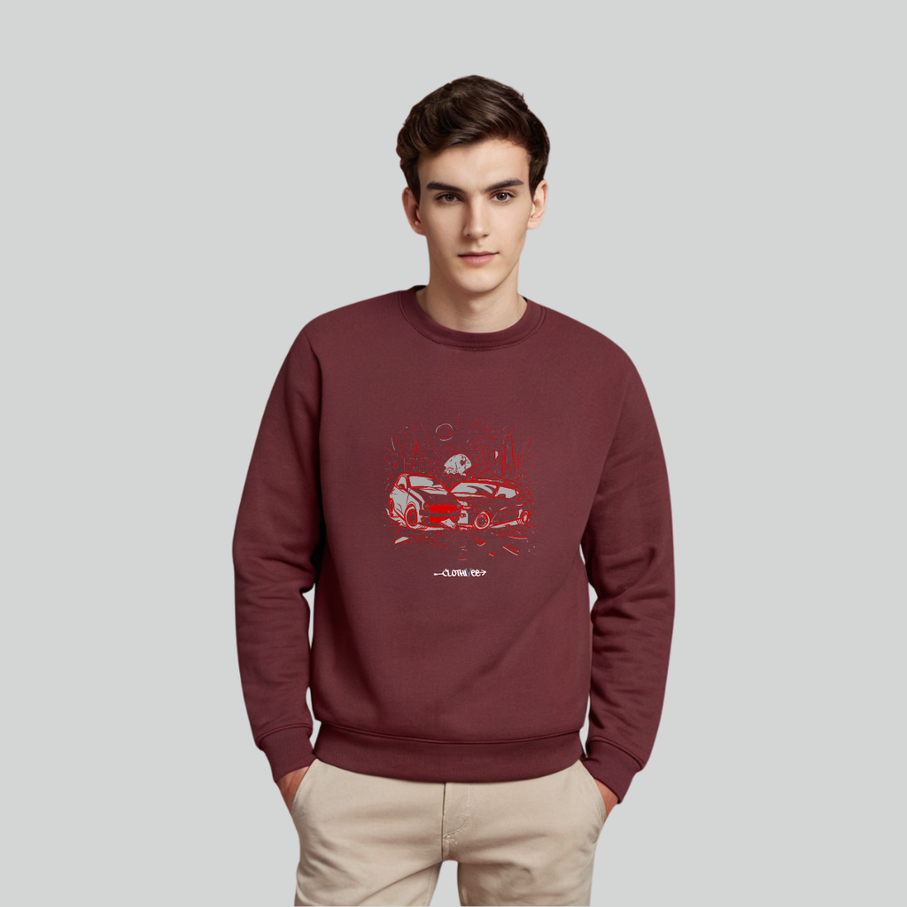 Clothivee Street Racer Crew Neck Sweatshirt