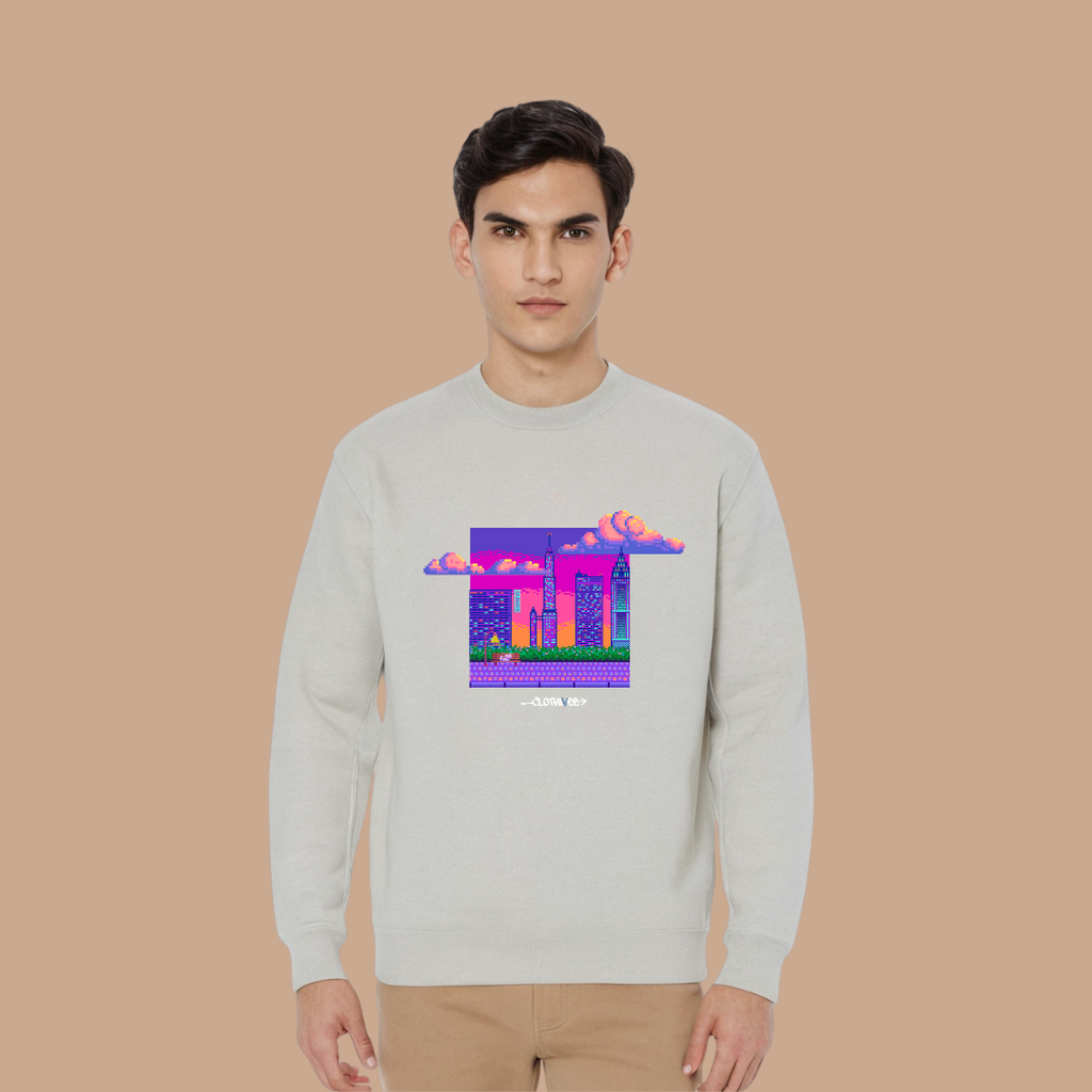 Pixel Dream Cityscape Sweatshirt