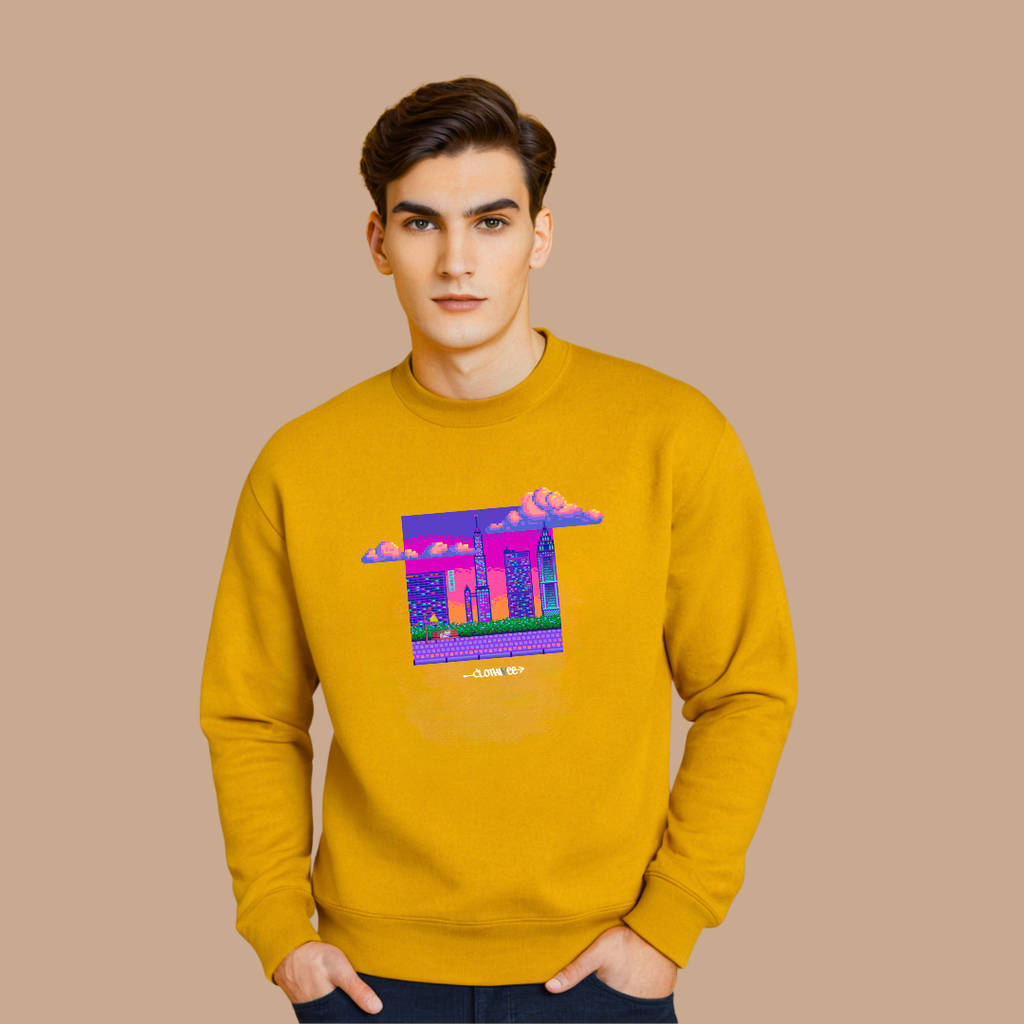 Pixel Dream Cityscape Sweatshirt