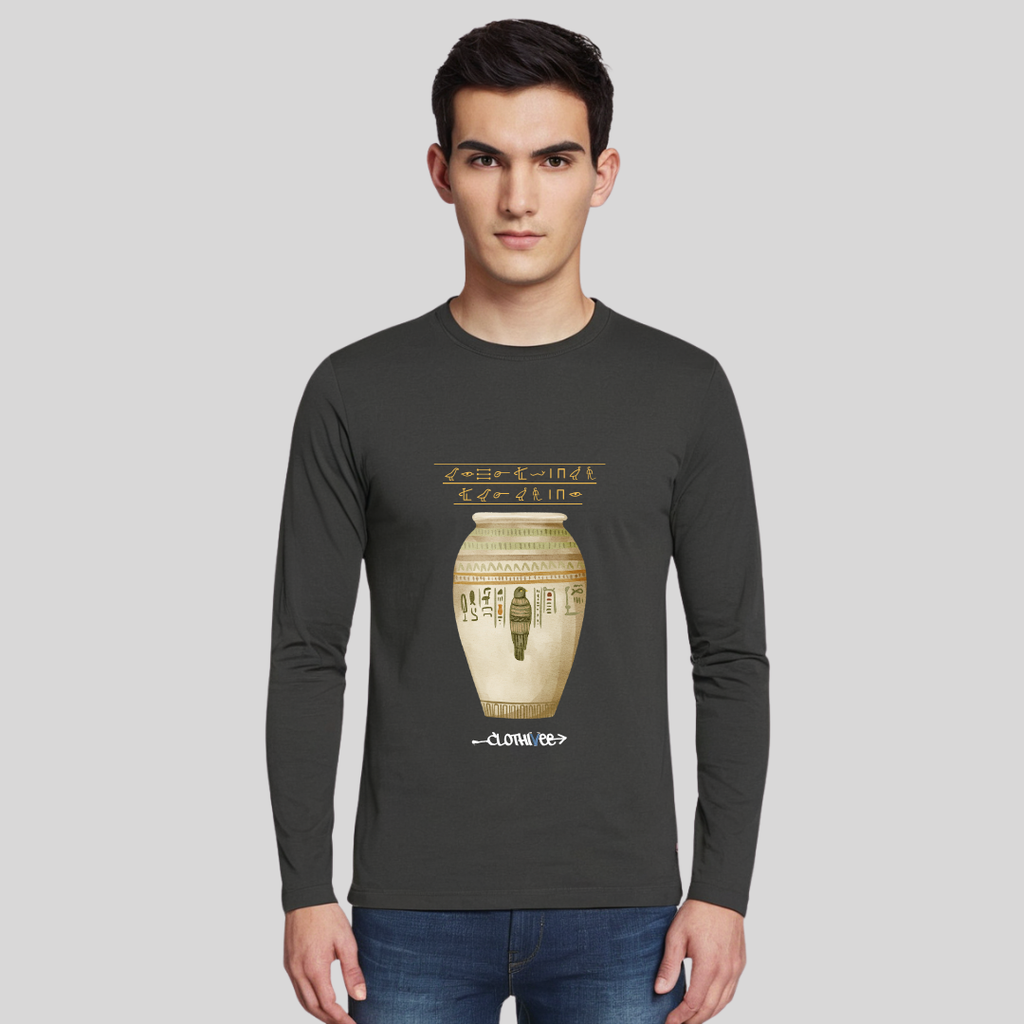 Clothivee Ancient Script Full Sleeves T-shirt