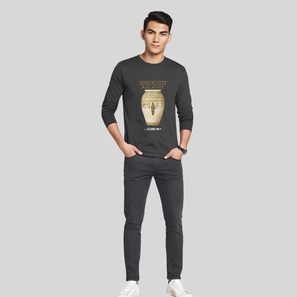 Clothivee Ancient Script Full Sleeves T-shirt