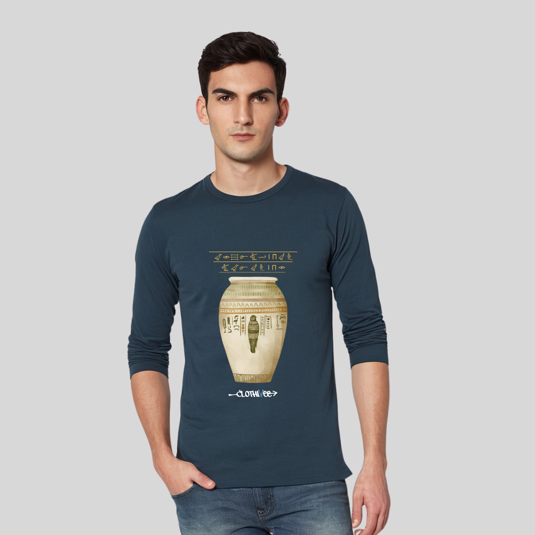 Clothivee Ancient Script Full Sleeves T-shirt