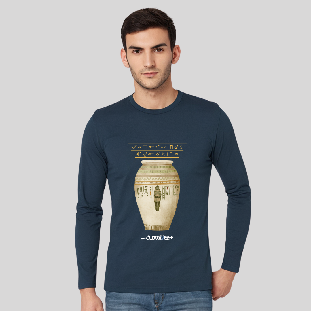 Clothivee Ancient Script Full Sleeves T-shirt