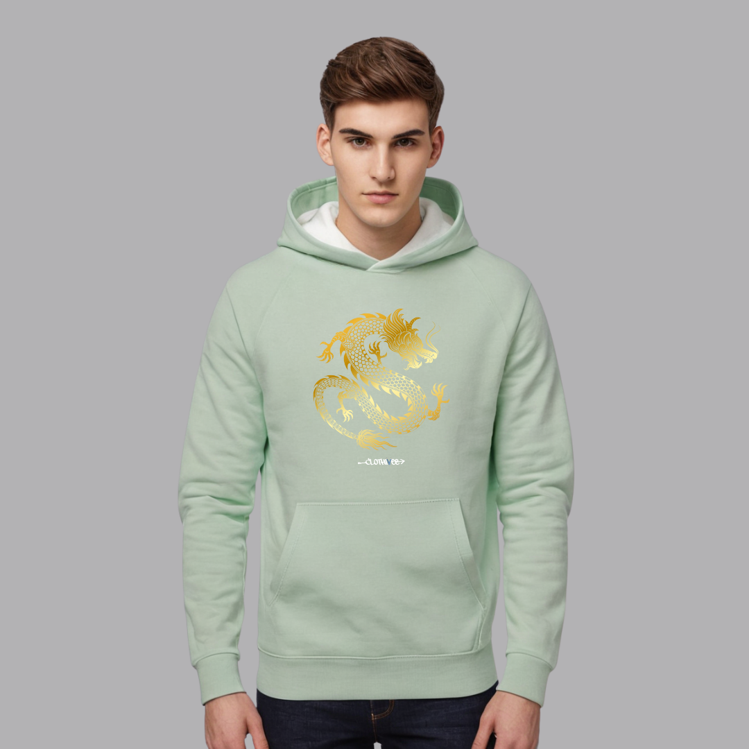 Clothivee Golden Dragon Hoodie