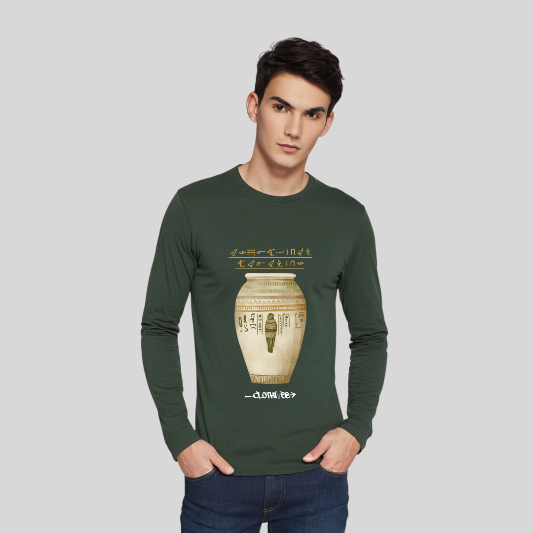 Clothivee Ancient Script Full Sleeves T-shirt