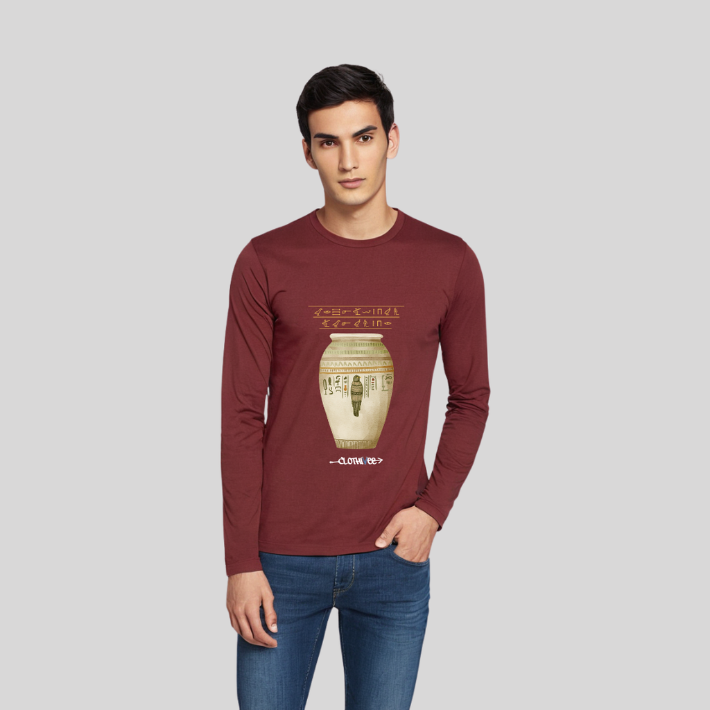 Clothivee Ancient Script Full Sleeves T-shirt