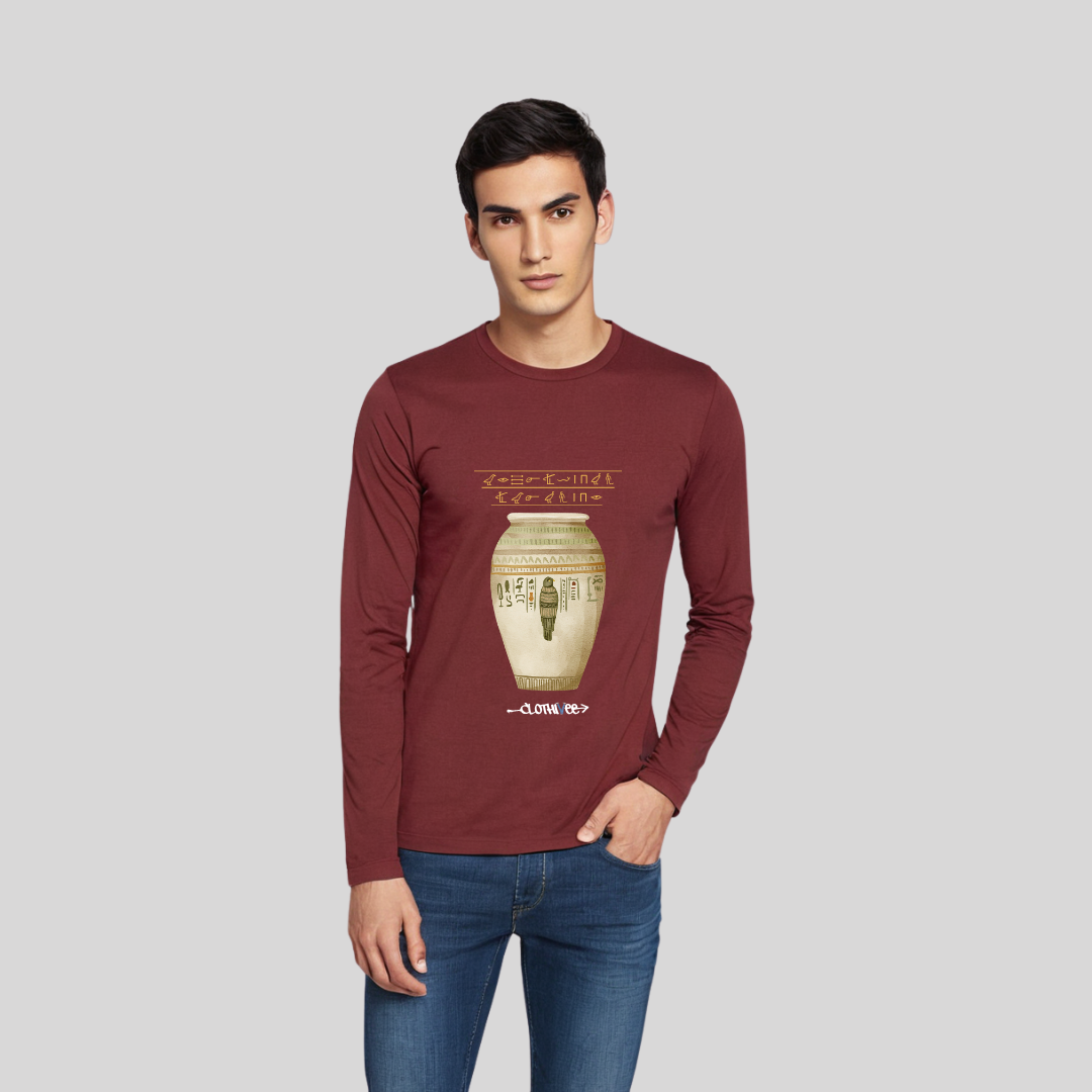 Clothivee Ancient Script Full Sleeves T-shirt