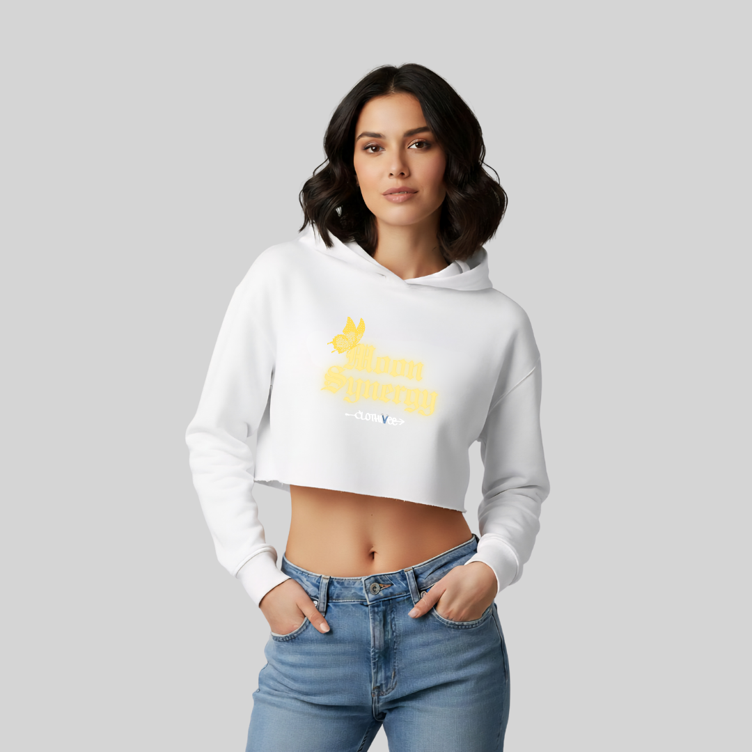Moon Synergy Women’s Crop Hoodie