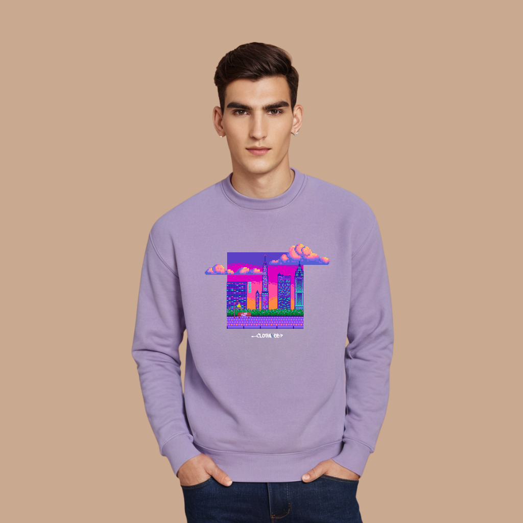Pixel Dream Cityscape Sweatshirt