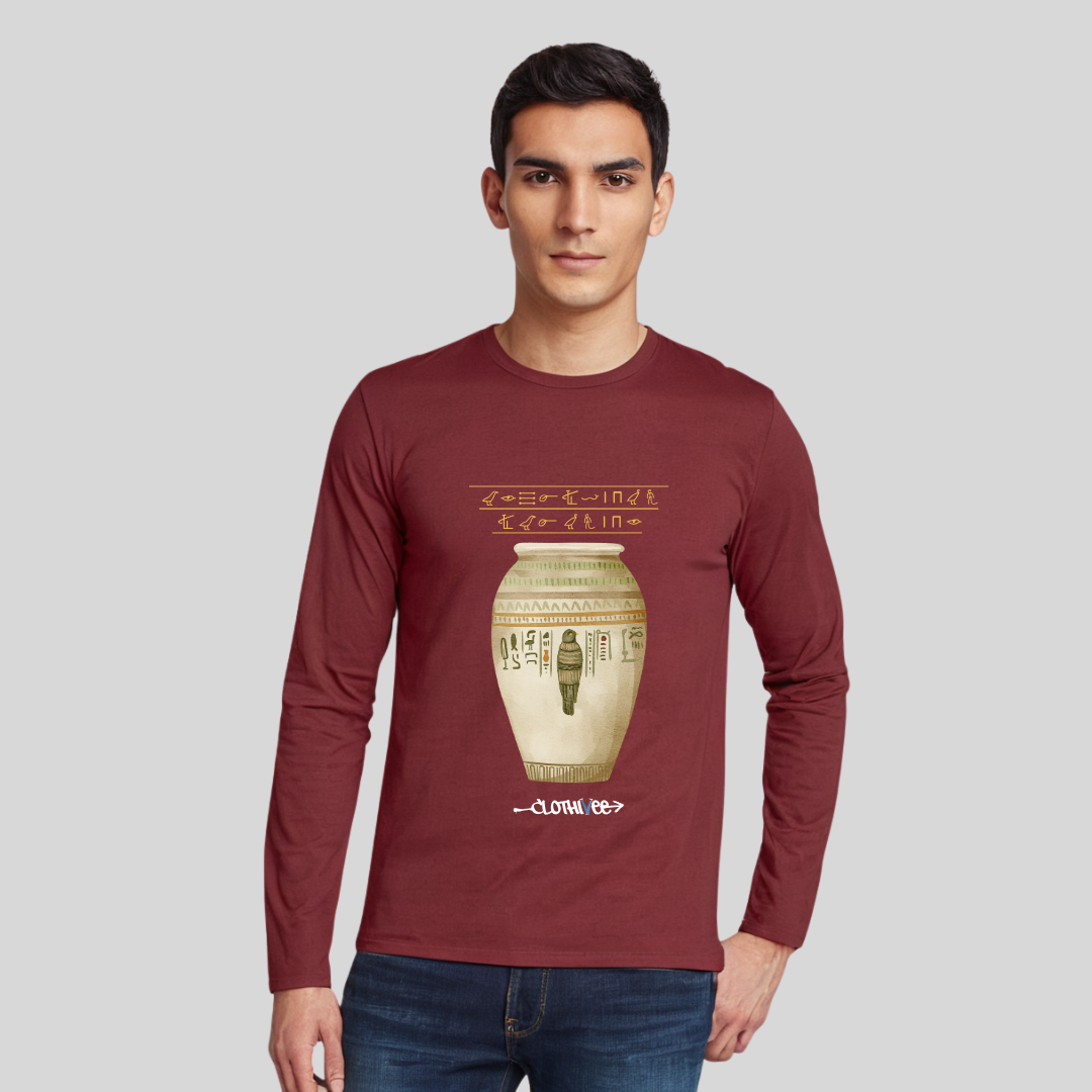 Clothivee Ancient Script Full Sleeves T-shirt