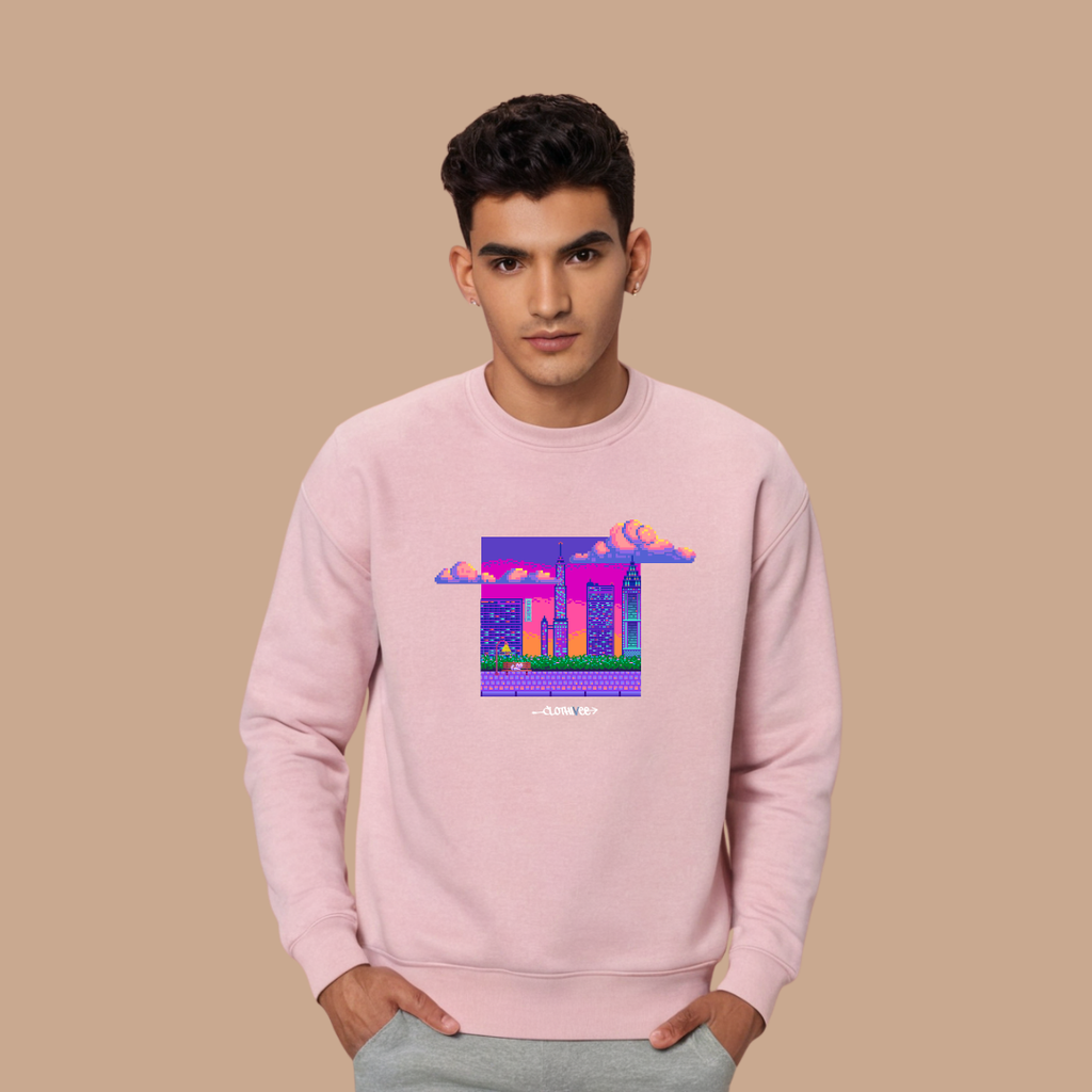 Pixel Dream Cityscape Sweatshirt
