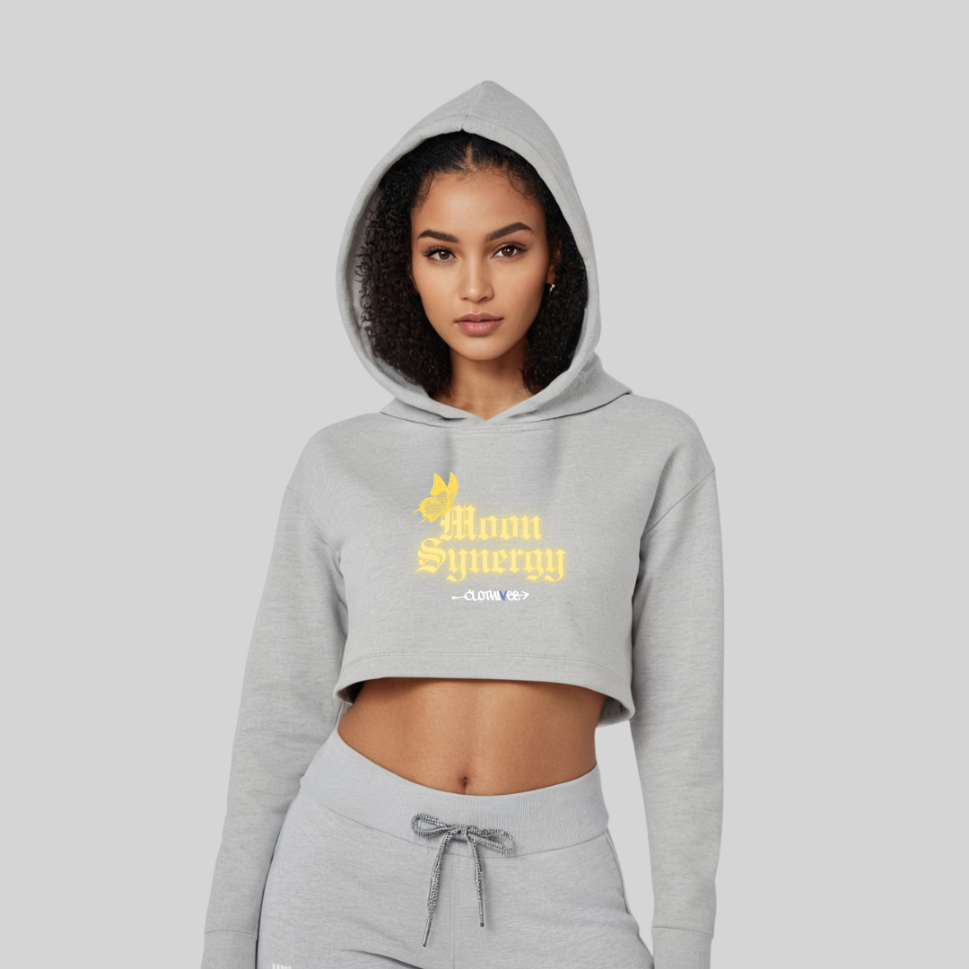 Moon Synergy Women’s Crop Hoodie