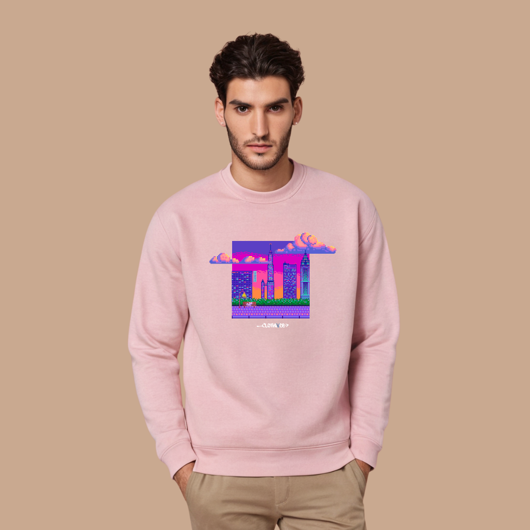 Pixel Dream Cityscape Sweatshirt