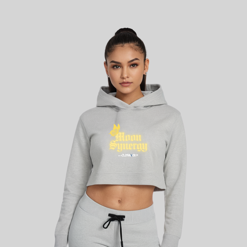 Moon Synergy Women’s Crop Hoodie