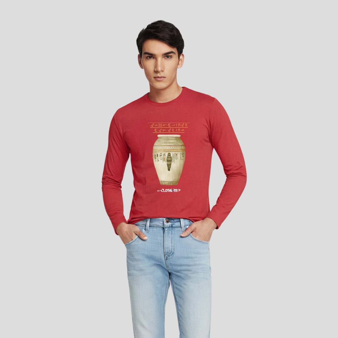 Clothivee Ancient Script Full Sleeves T-shirt