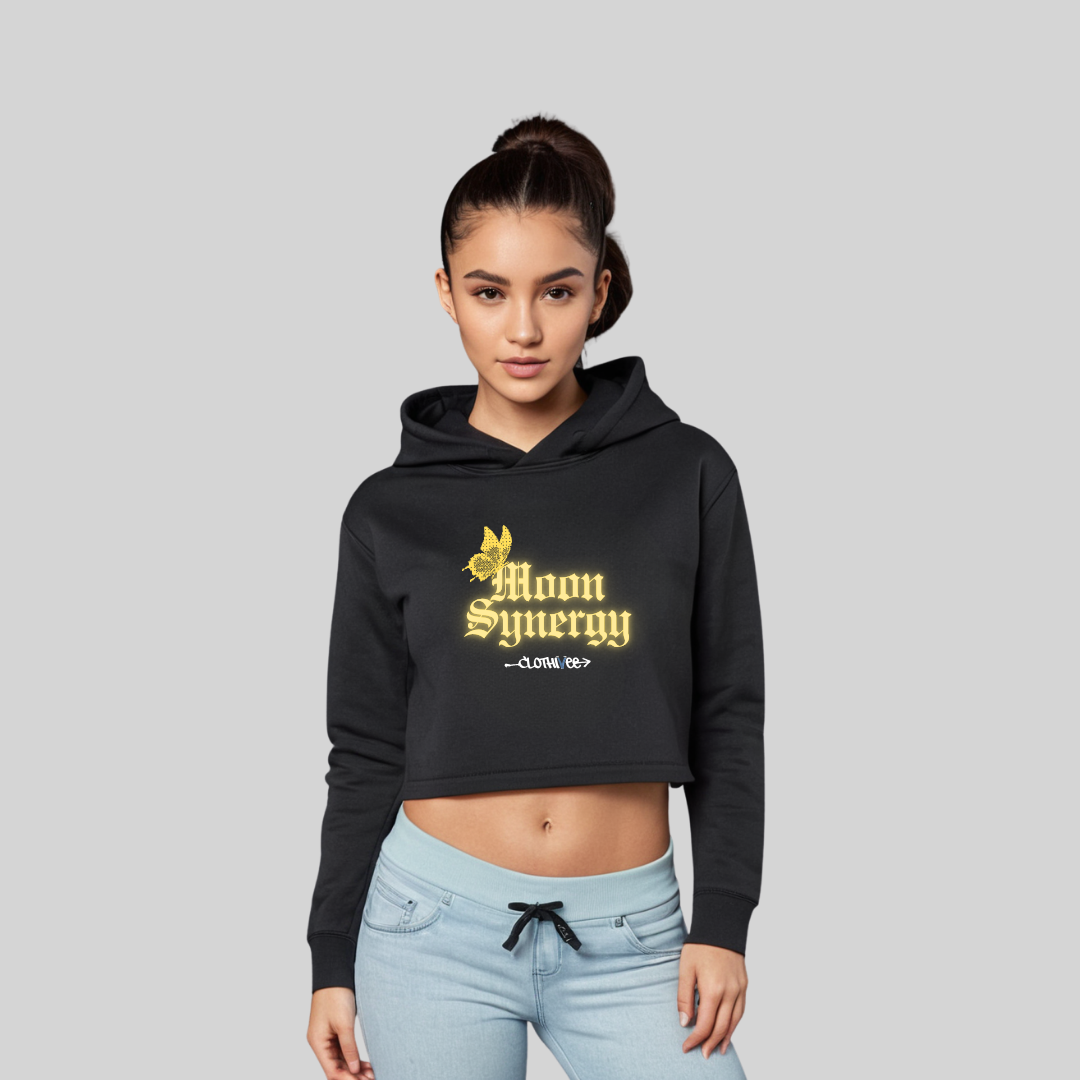 Moon Synergy Women’s Crop Hoodie