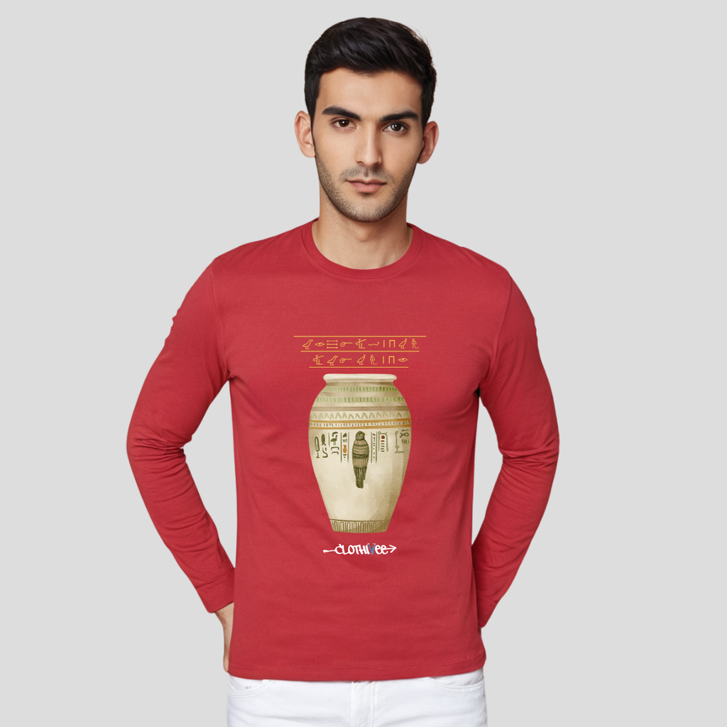 Clothivee Ancient Script Full Sleeves T-shirt