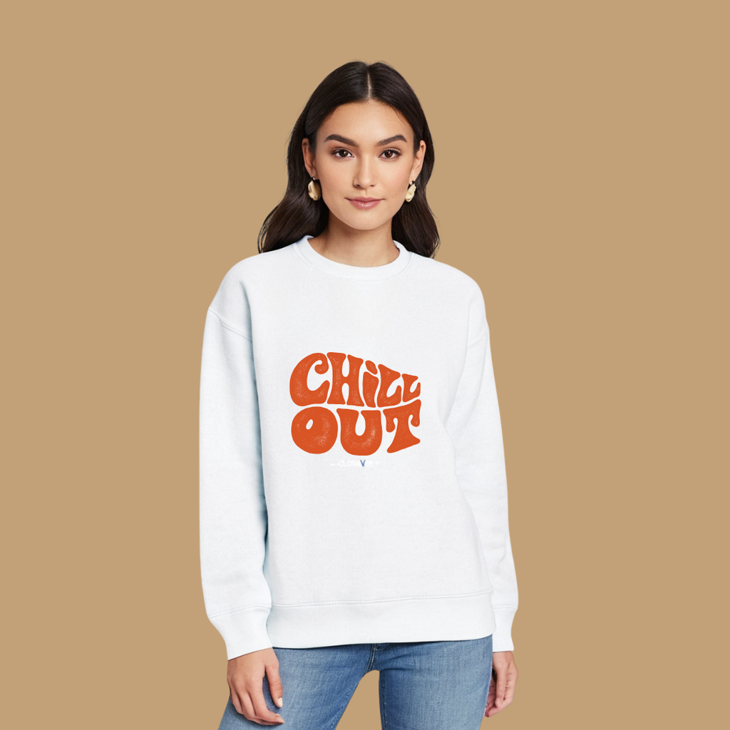 Clothivee Chill Out Women’s Fleece Sweatshirt