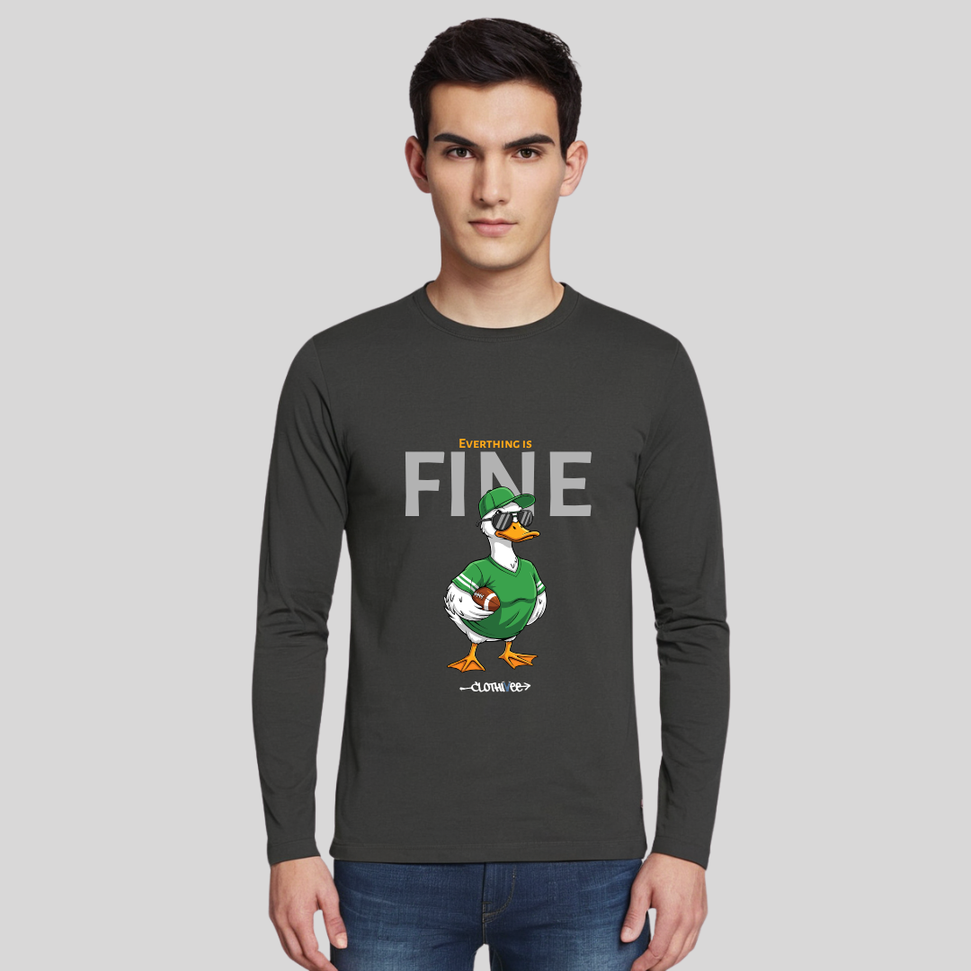 Clothivee Fine Duck Full Sleeves T-shirt
