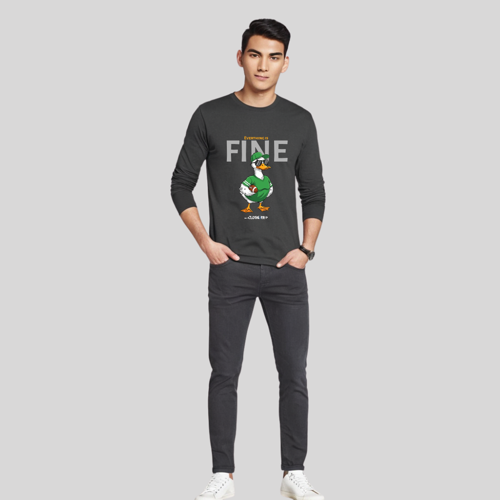 Clothivee Fine Duck Full Sleeves T-shirt