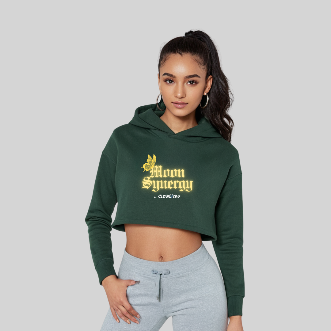 Moon Synergy Women’s Crop Hoodie