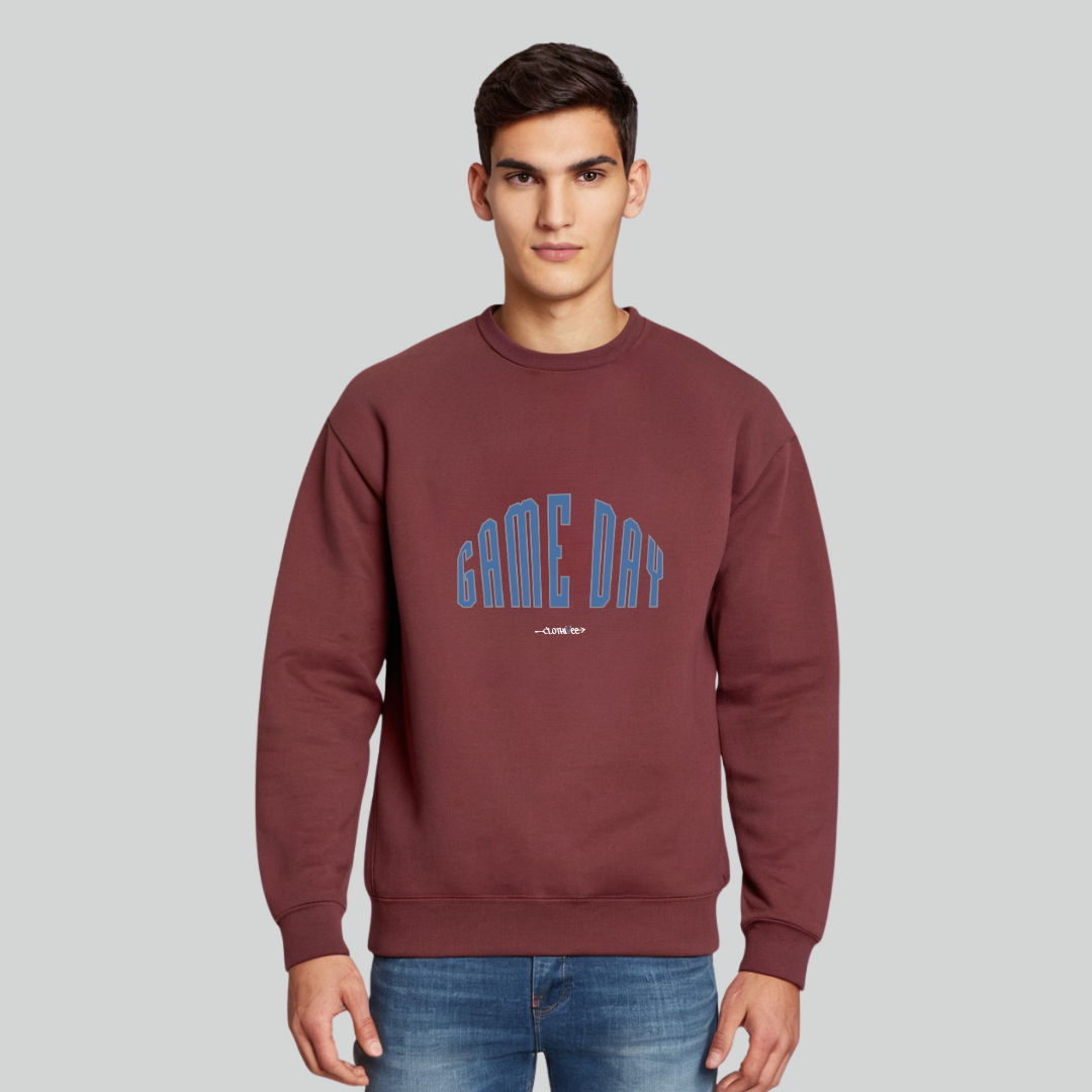 Clothivee Game Day Crew Neck Sweatshirt