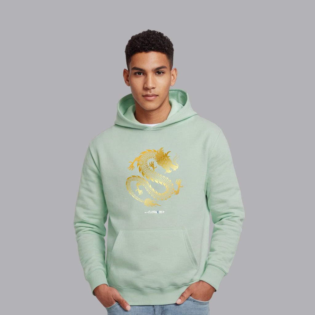 Clothivee Golden Dragon Hoodie