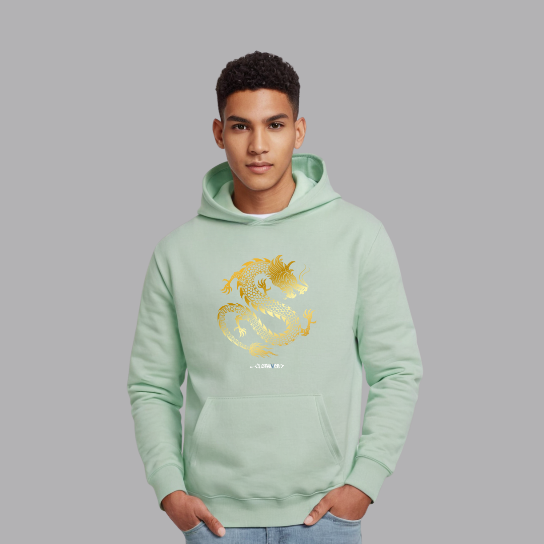 Clothivee Golden Dragon Hoodie