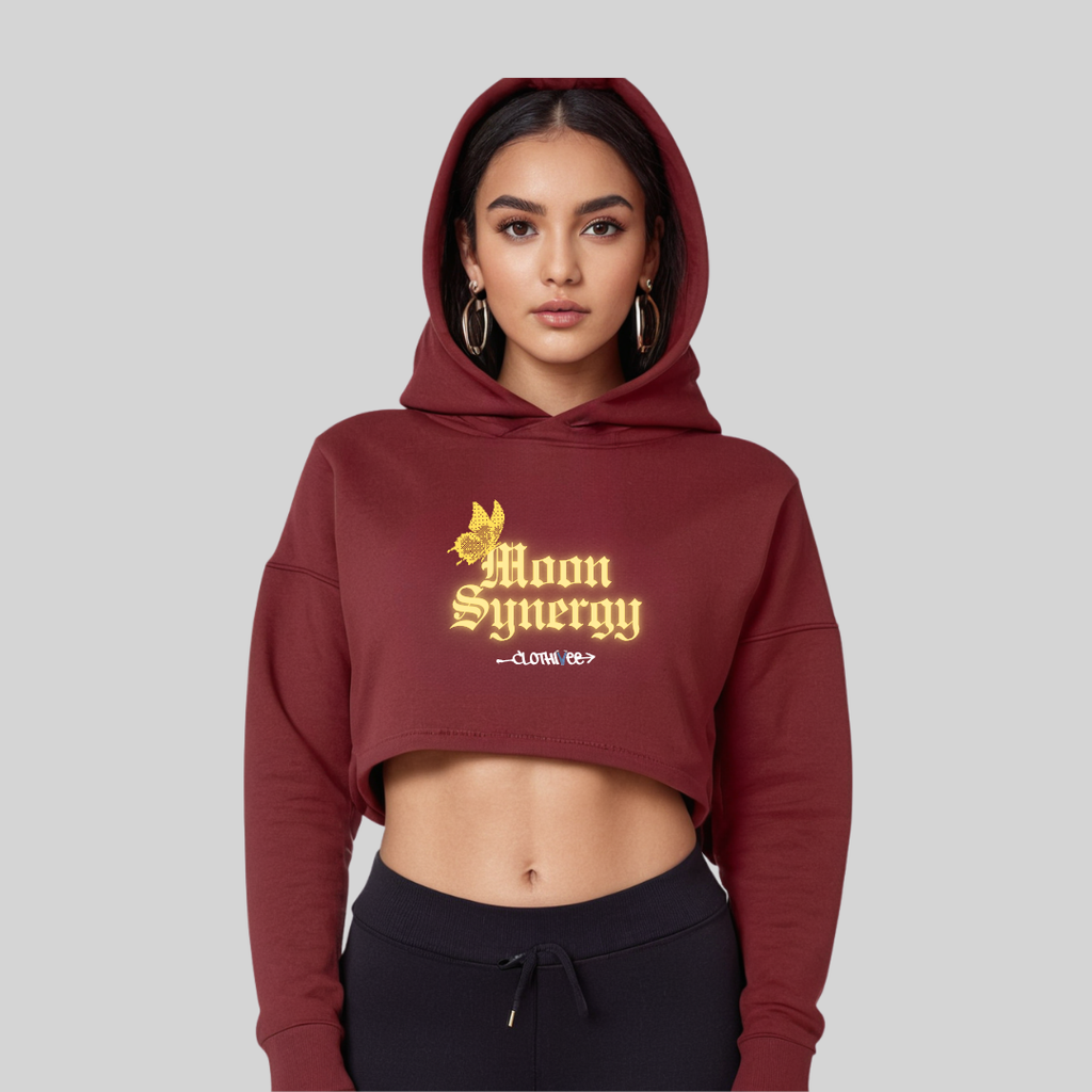 Moon Synergy Women’s Crop Hoodie
