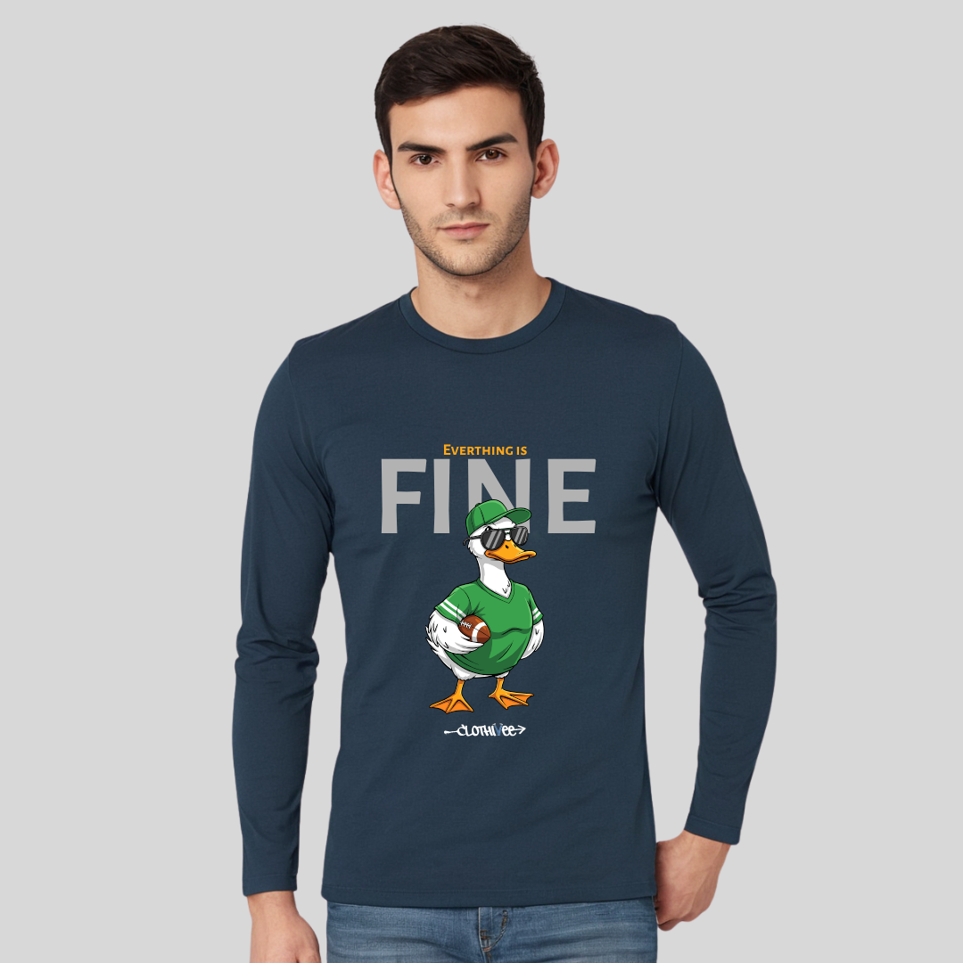 Clothivee Fine Duck Full Sleeves T-shirt