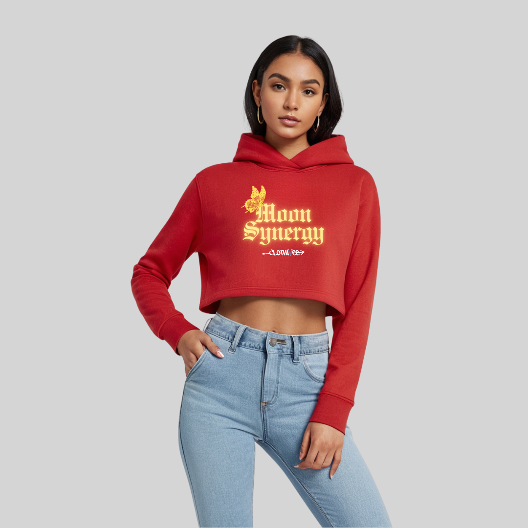 Moon Synergy Women’s Crop Hoodie