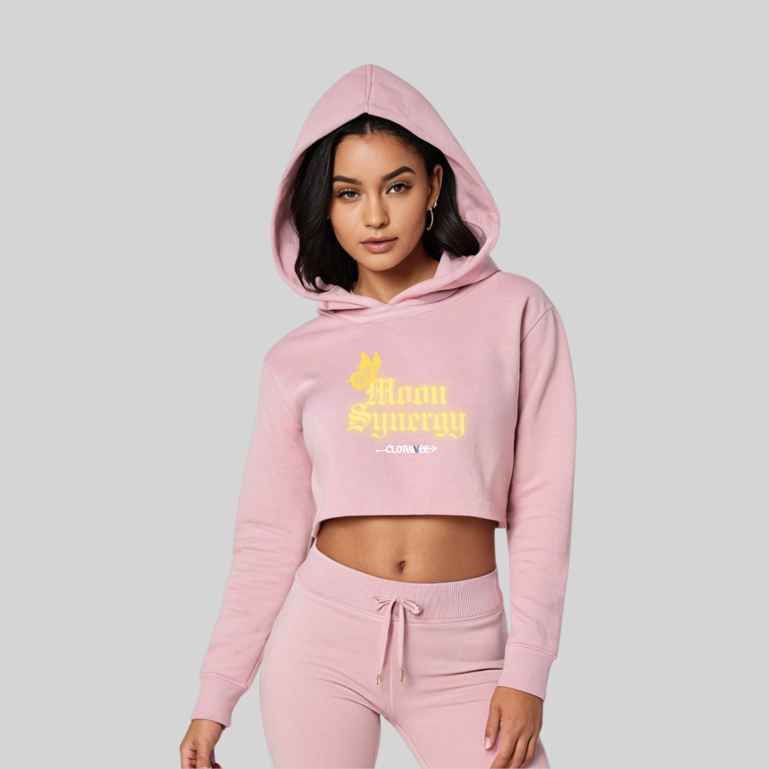 Moon Synergy Women’s Crop Hoodie