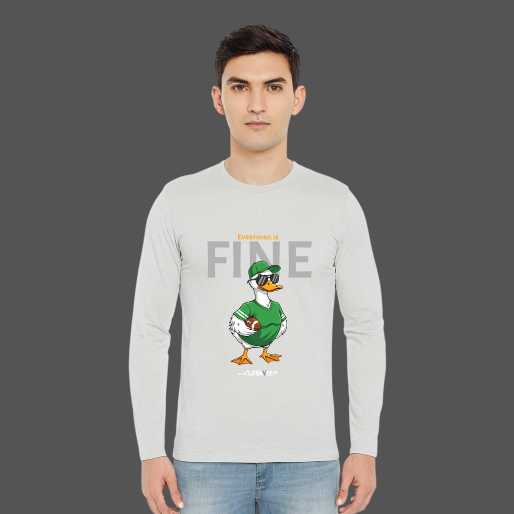 Clothivee Fine Duck Full Sleeves T-shirt