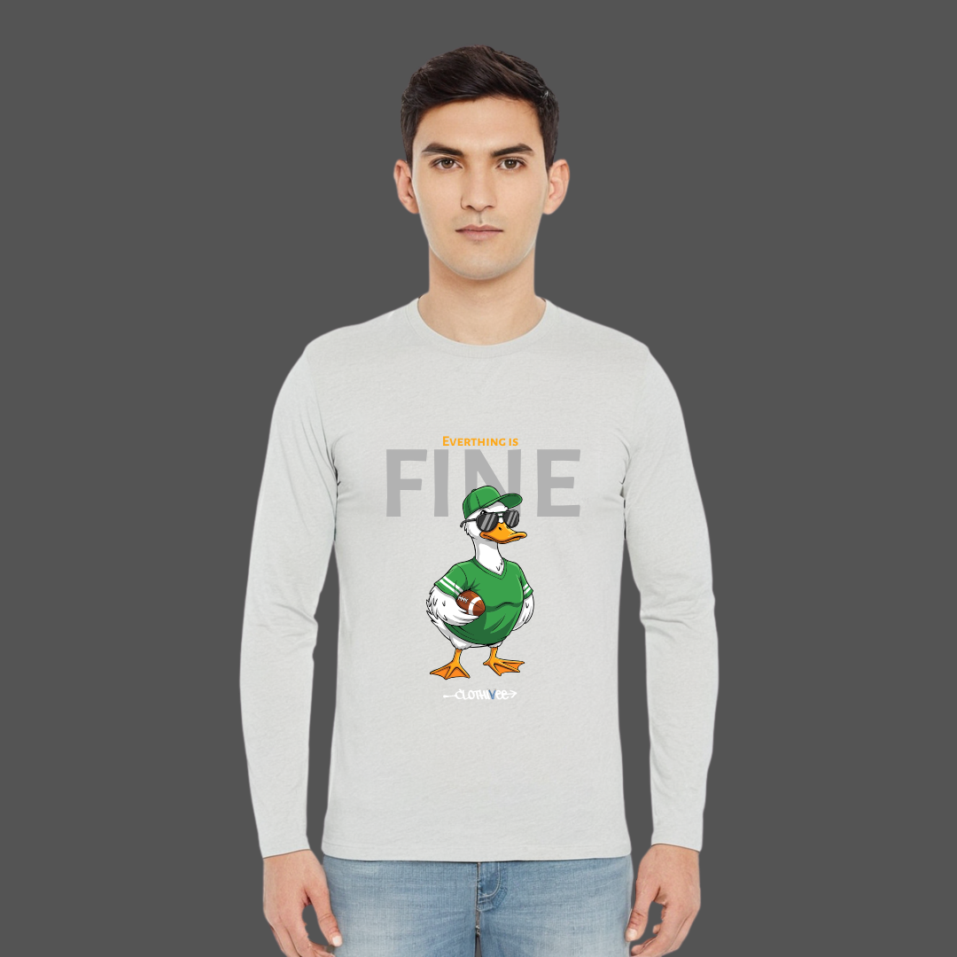 Clothivee Fine Duck Full Sleeves T-shirt