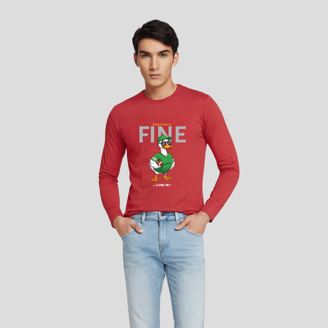 Clothivee Fine Duck Full Sleeves T-shirt