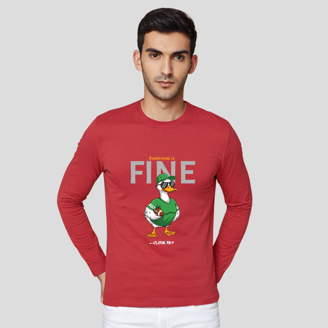 Clothivee Fine Duck Full Sleeves T-shirt