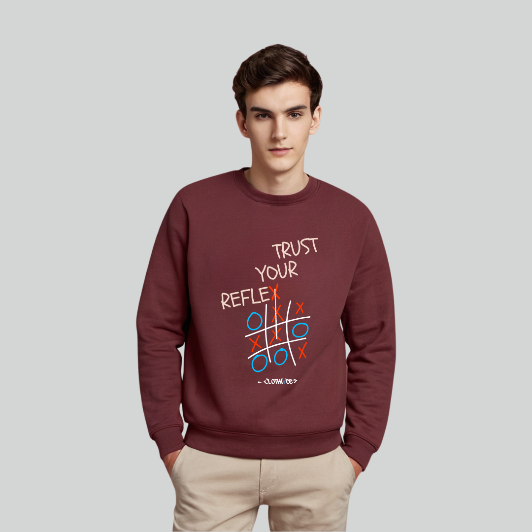 Clothivee Trust Your Reflex Crew Neck Sweatshirt