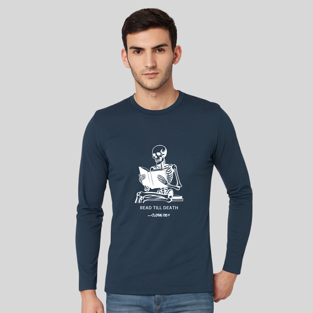 Clothivee Read Till Death Full Sleeves T-shirt