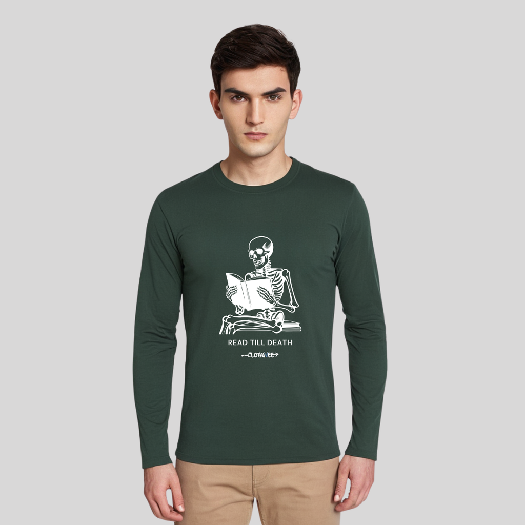 Clothivee Read Till Death Full Sleeves T-shirt