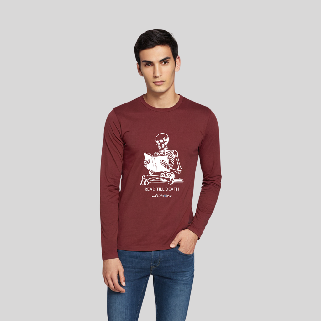 Clothivee Read Till Death Full Sleeves T-shirt