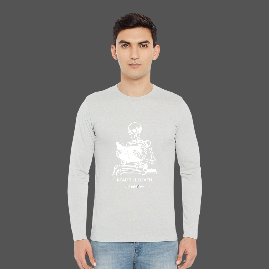 Clothivee Read Till Death Full Sleeves T-shirt