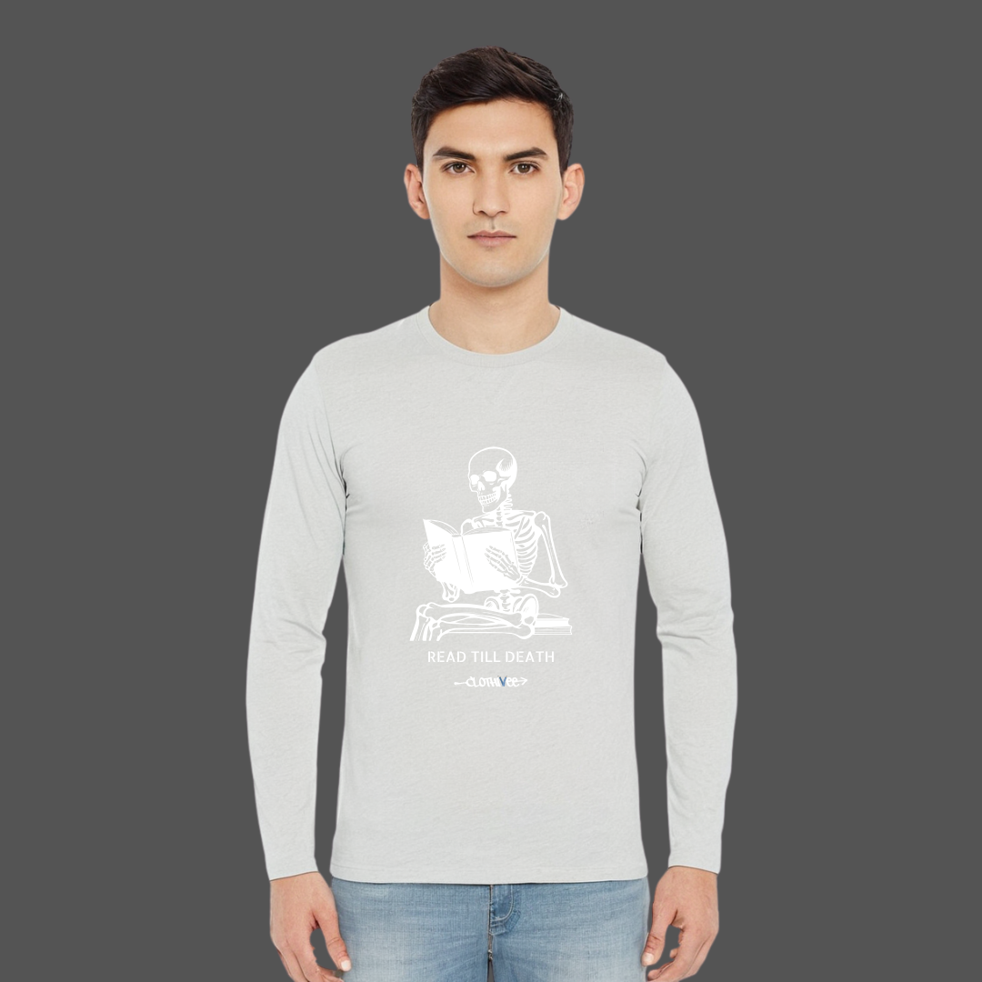 Clothivee Read Till Death Full Sleeves T-shirt
