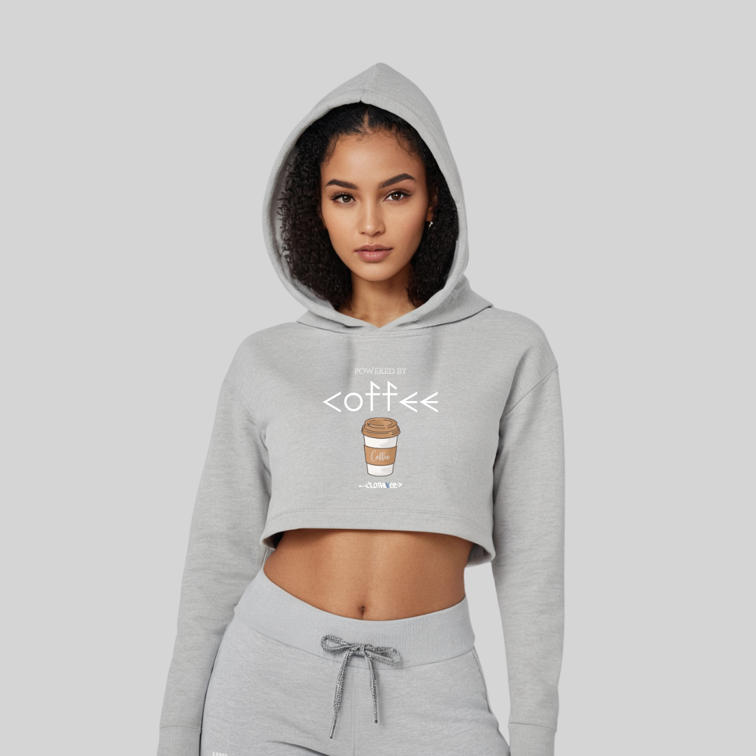 Coffee Women’s Crop Hoodie