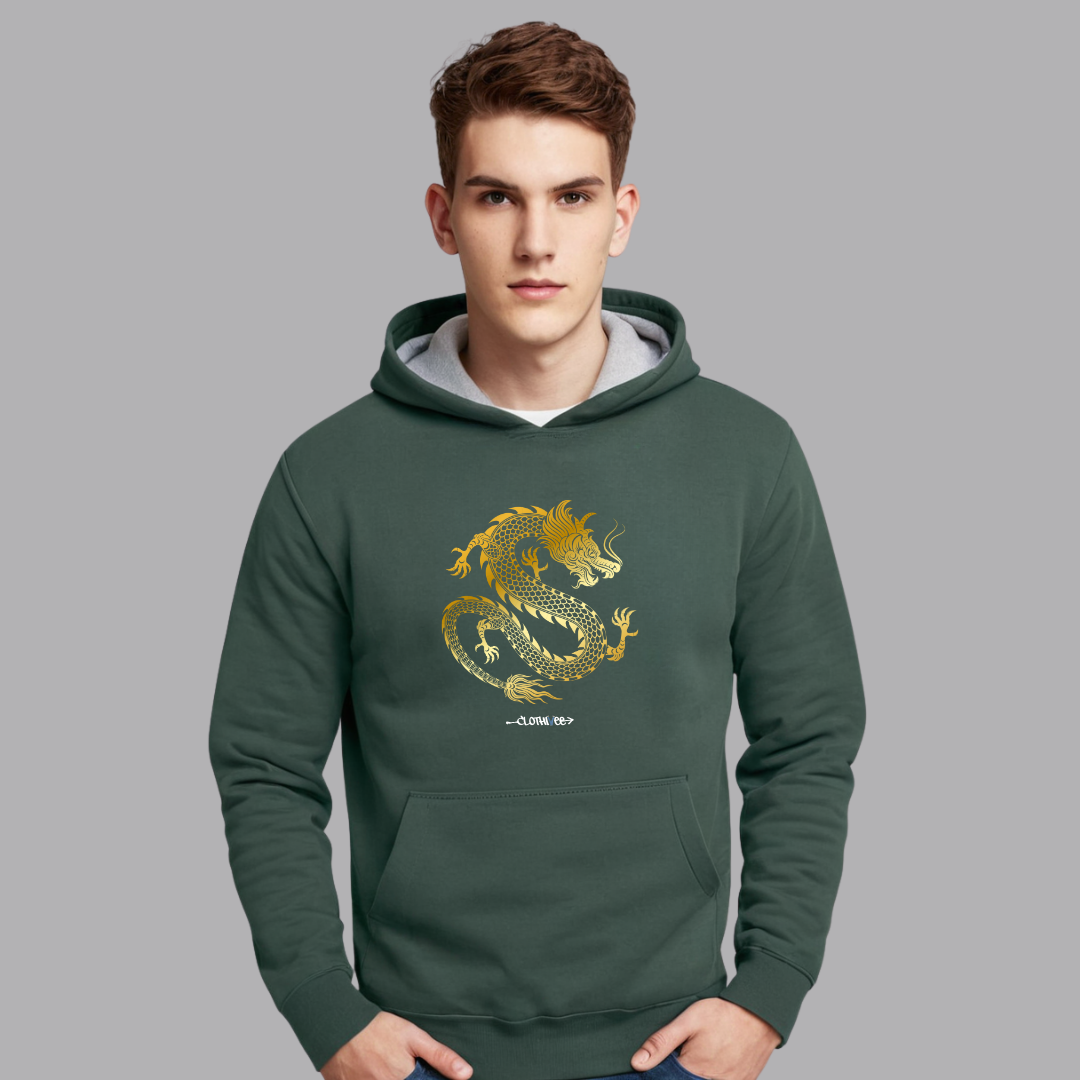 Clothivee Golden Dragon Hoodie