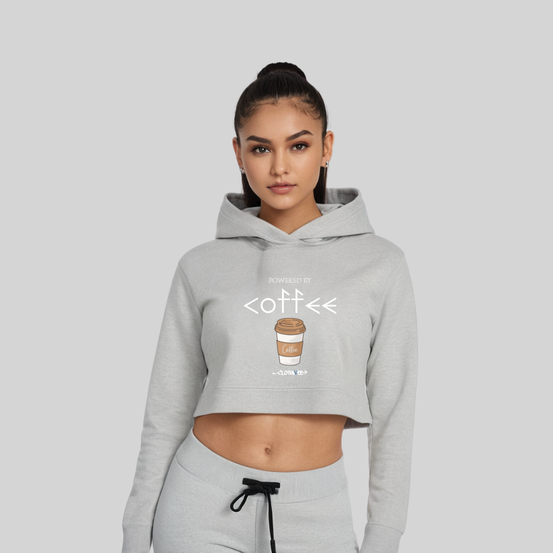 Coffee Women’s Crop Hoodie