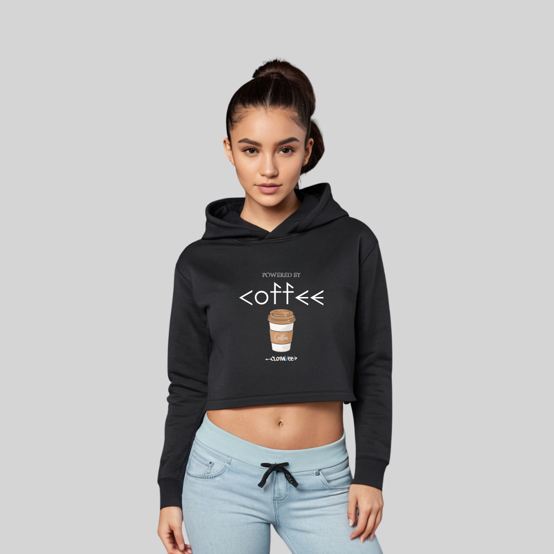 Coffee Women’s Crop Hoodie