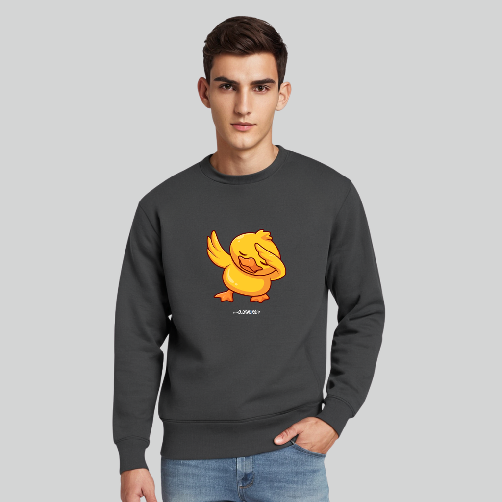 Clothivee Dab Duck Crew Neck Sweatshirt