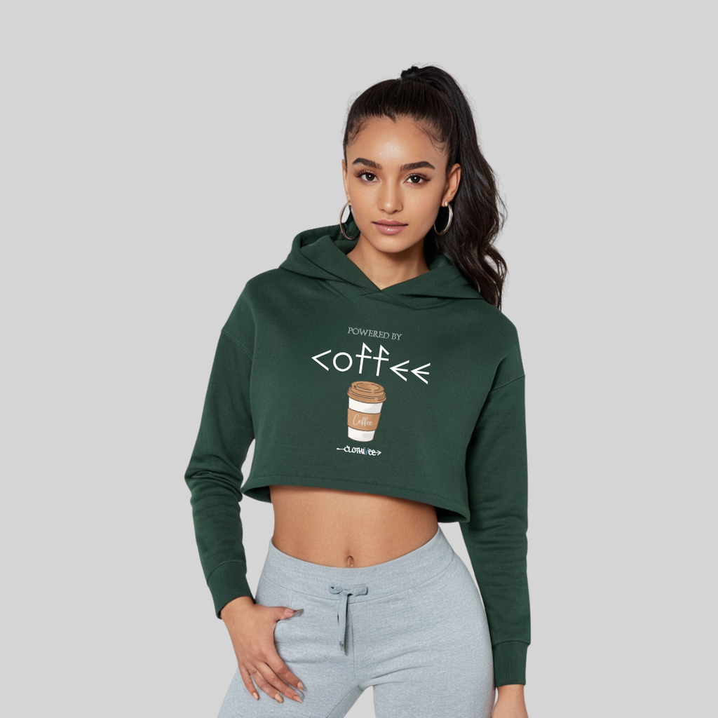 Coffee Women’s Crop Hoodie
