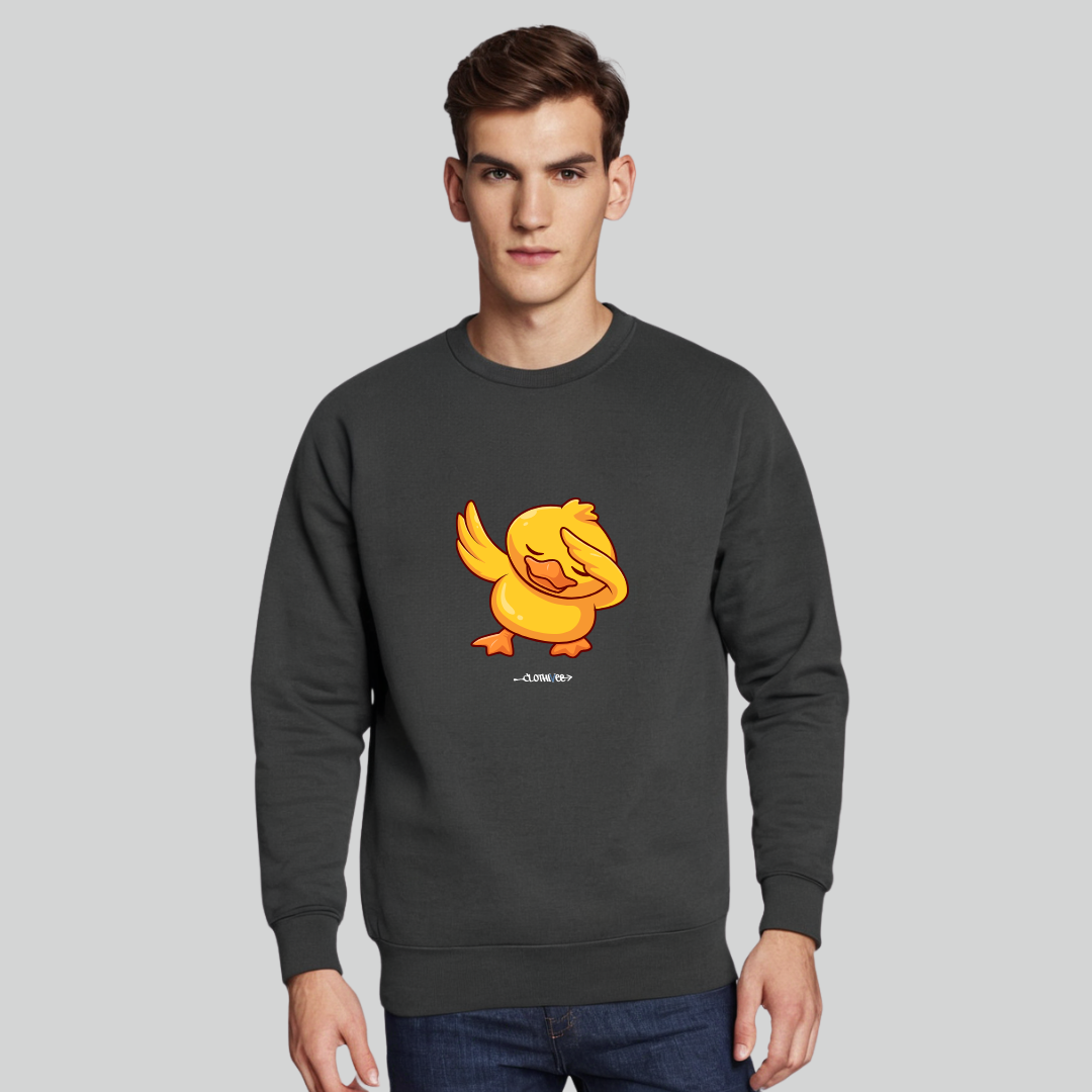 Clothivee Dab Duck Crew Neck Sweatshirt